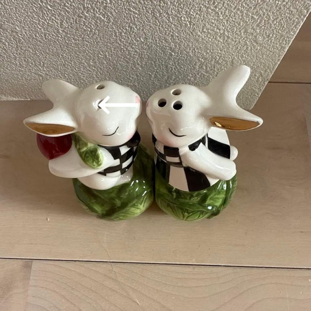 MACKENZiE マッケンジーチャイルズ　ウサギ　ペッパー入れセット