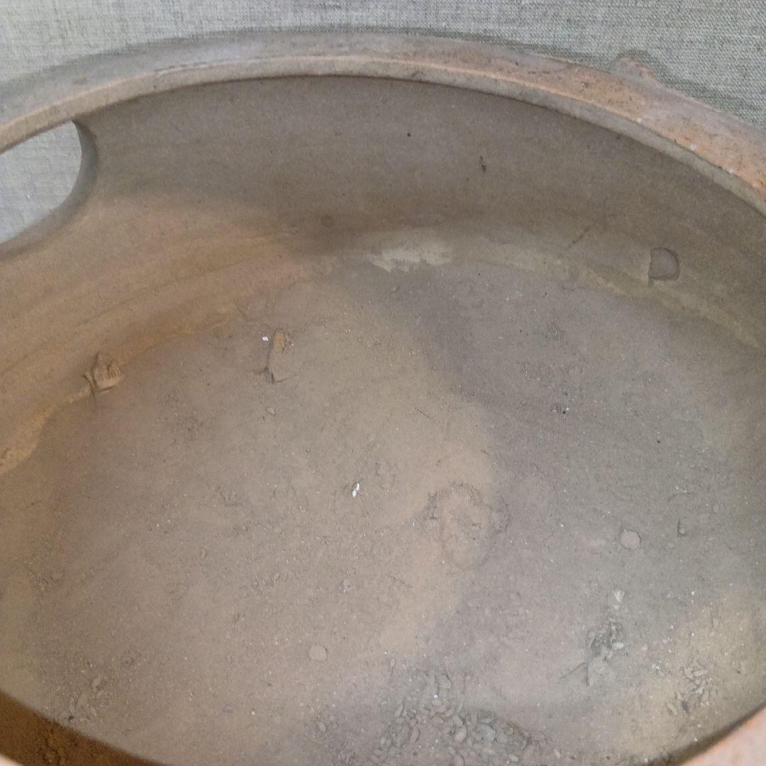 盆栽鉢 水盤 鳥のレリーフ 素焼きの鉢 陶器製オープントップボウル 1点物