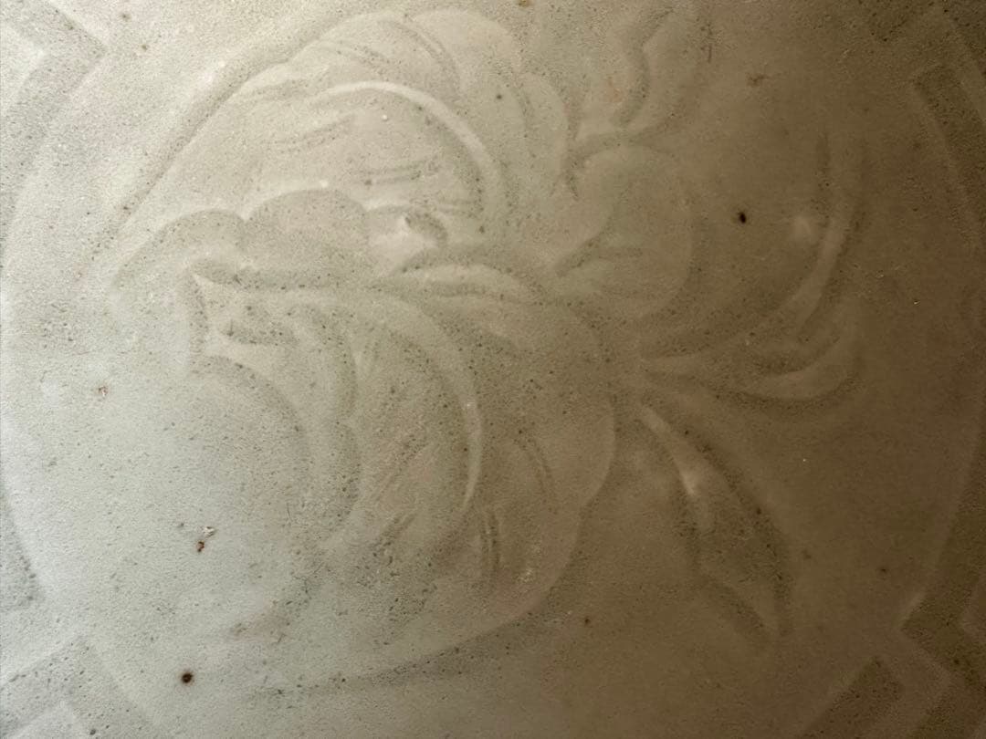 元明時代 青磁 龍泉窯刻花文？　唐物　木箱付き