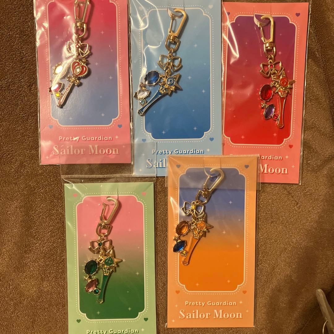 セーラームーンストアオリジナル　5戦士　変身スターパワースティックセット　未開封