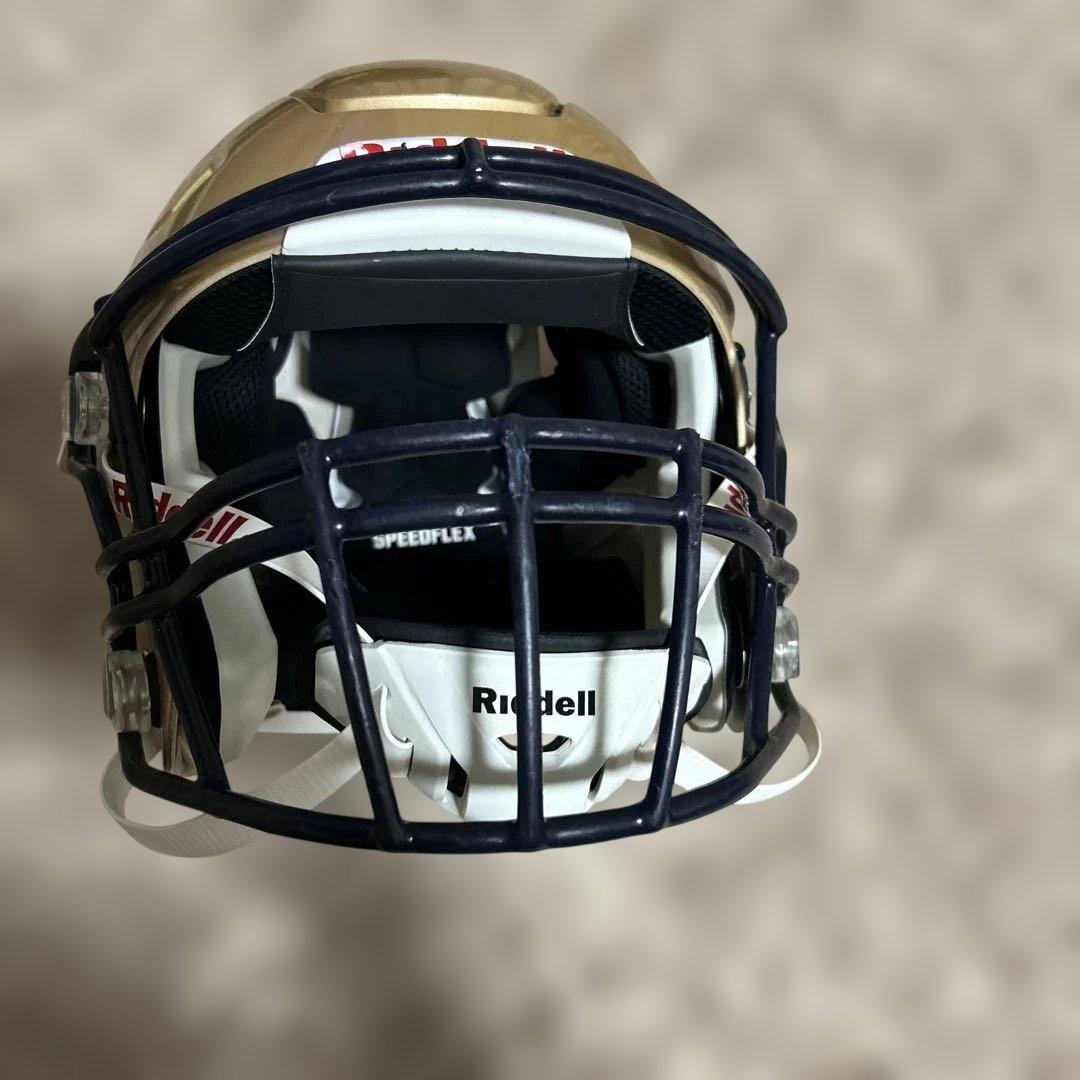 Riddell ゴールド アメリカンフットボールヘルメット　S