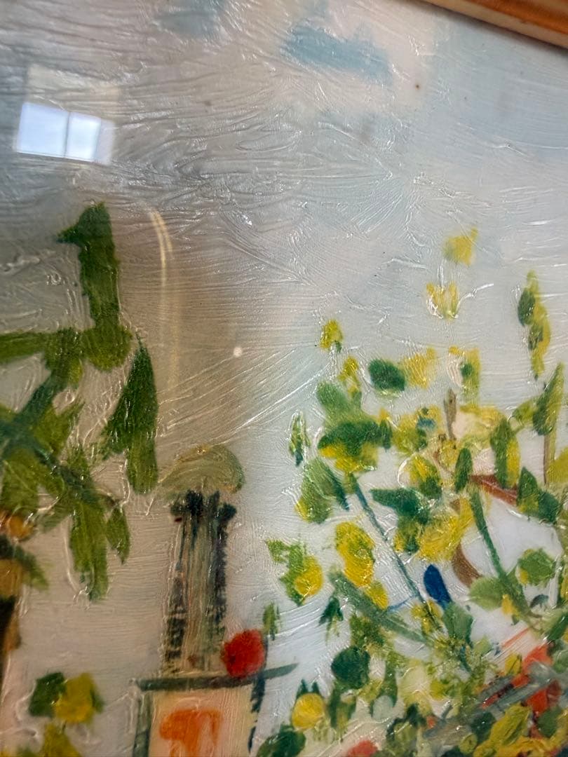 モーリス・ユトリロ　モンマルトルの喫茶店　講談社・美術複製画