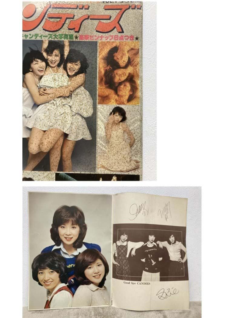 ☆☆当時物【キャンディーズ】お宝グッズ まとめ売り トレーナー/写真集/バッジ他