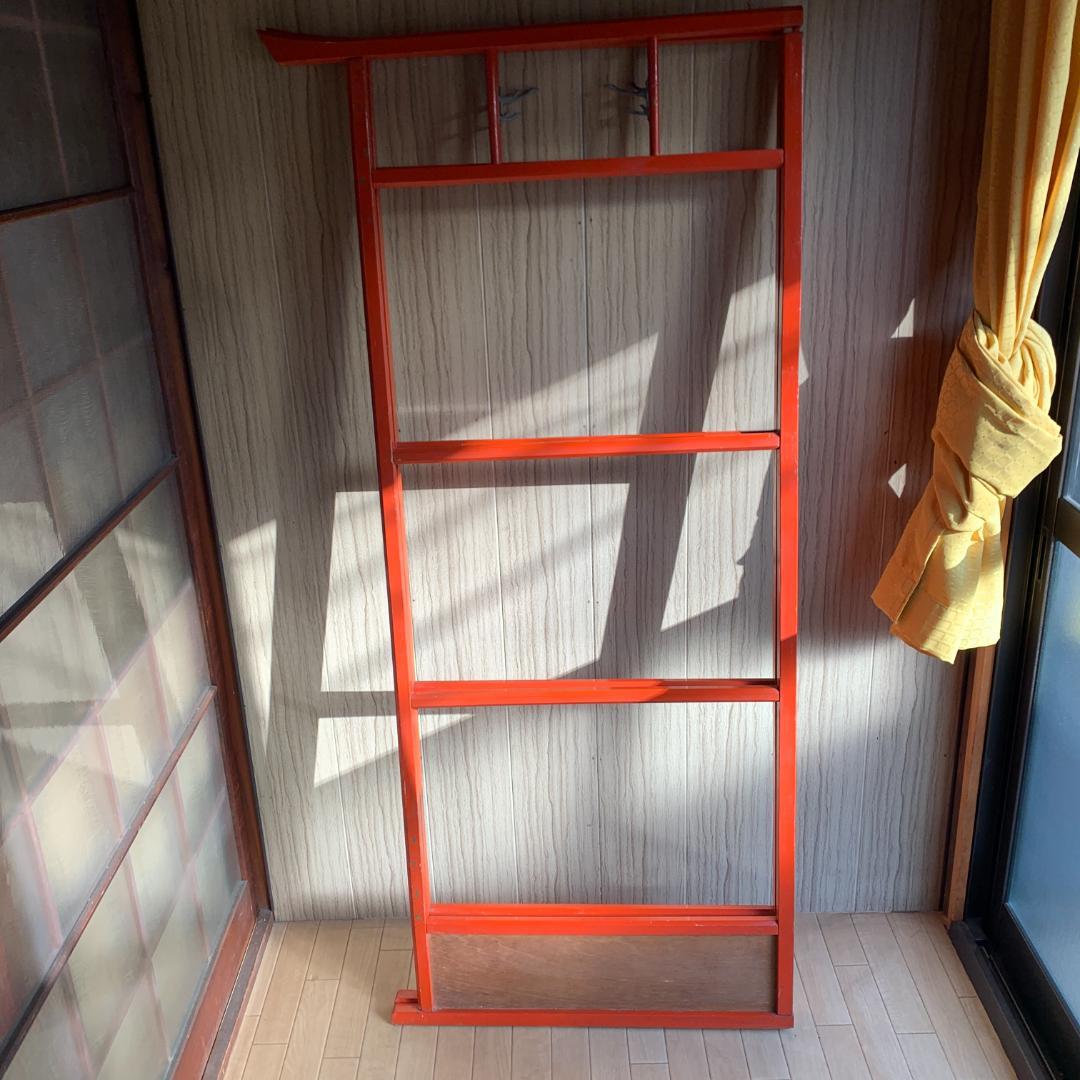 木製 衣紋掛け ハンガーラック 折り畳み式 古道具 古民家