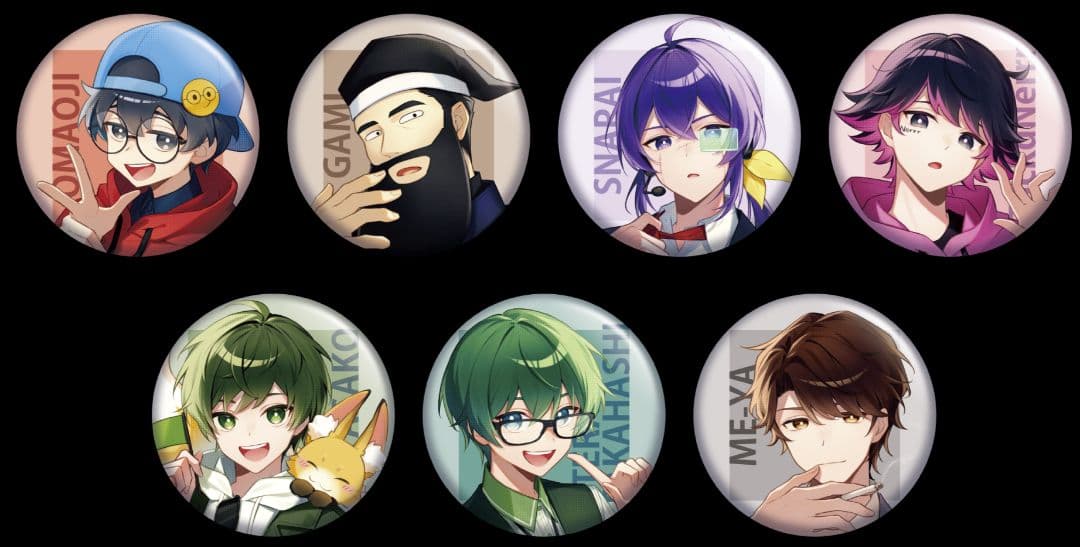 ま*中様 高田村交易所⭐シール⭐缶バッジ⭐カード⭐アクスタ⭐他セット