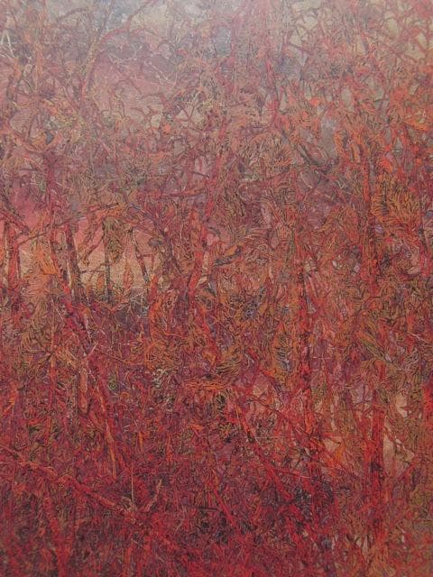 角田信四郎、【秋草】、希少な額装用画集より、状態良好、新品額装付