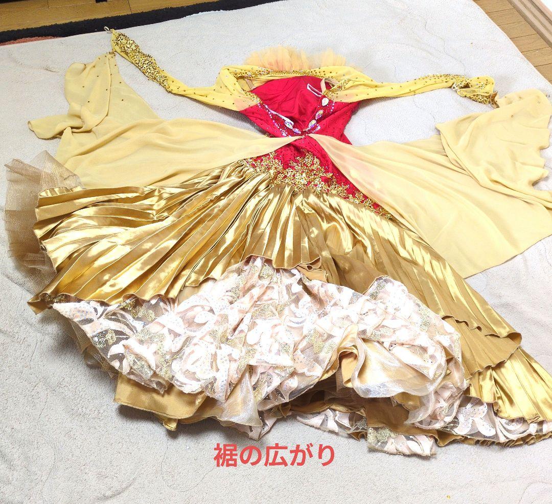 社交ダンス　華やかスタンダードドレスL