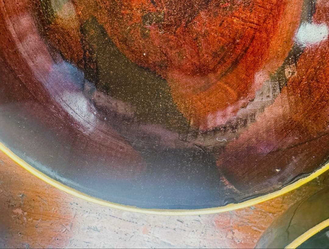 黒漆金彩花文溜塗吸物椀　お吸い物　　黒漆椀　木製椀3客セット　祝膳に　溜め塗り