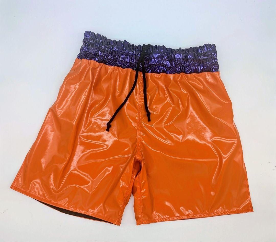 試合用に！SSサイズ（ジュニア又はレディース）エナメル生地のボクシングトランクス