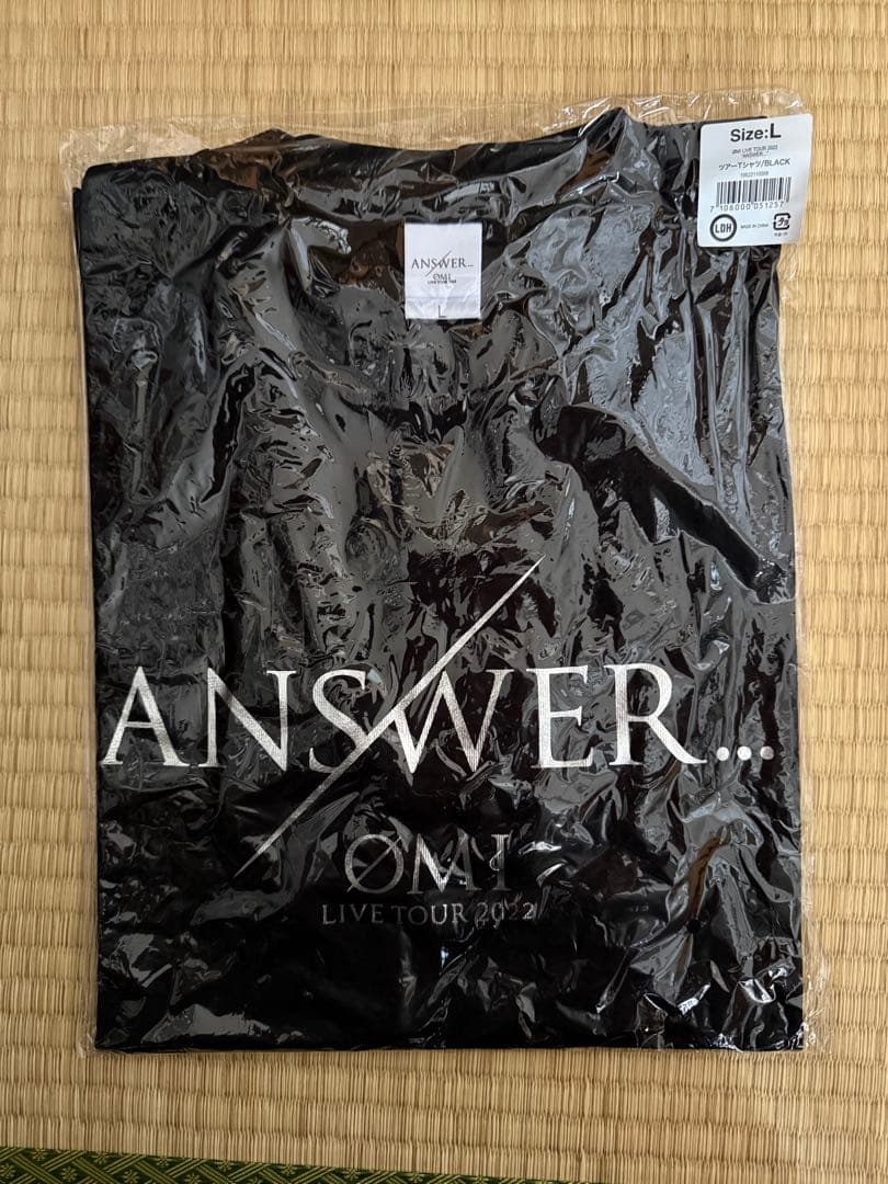 ANSWER... OMI LIVE TOUR 2022 Tシャツ直筆サイン入り