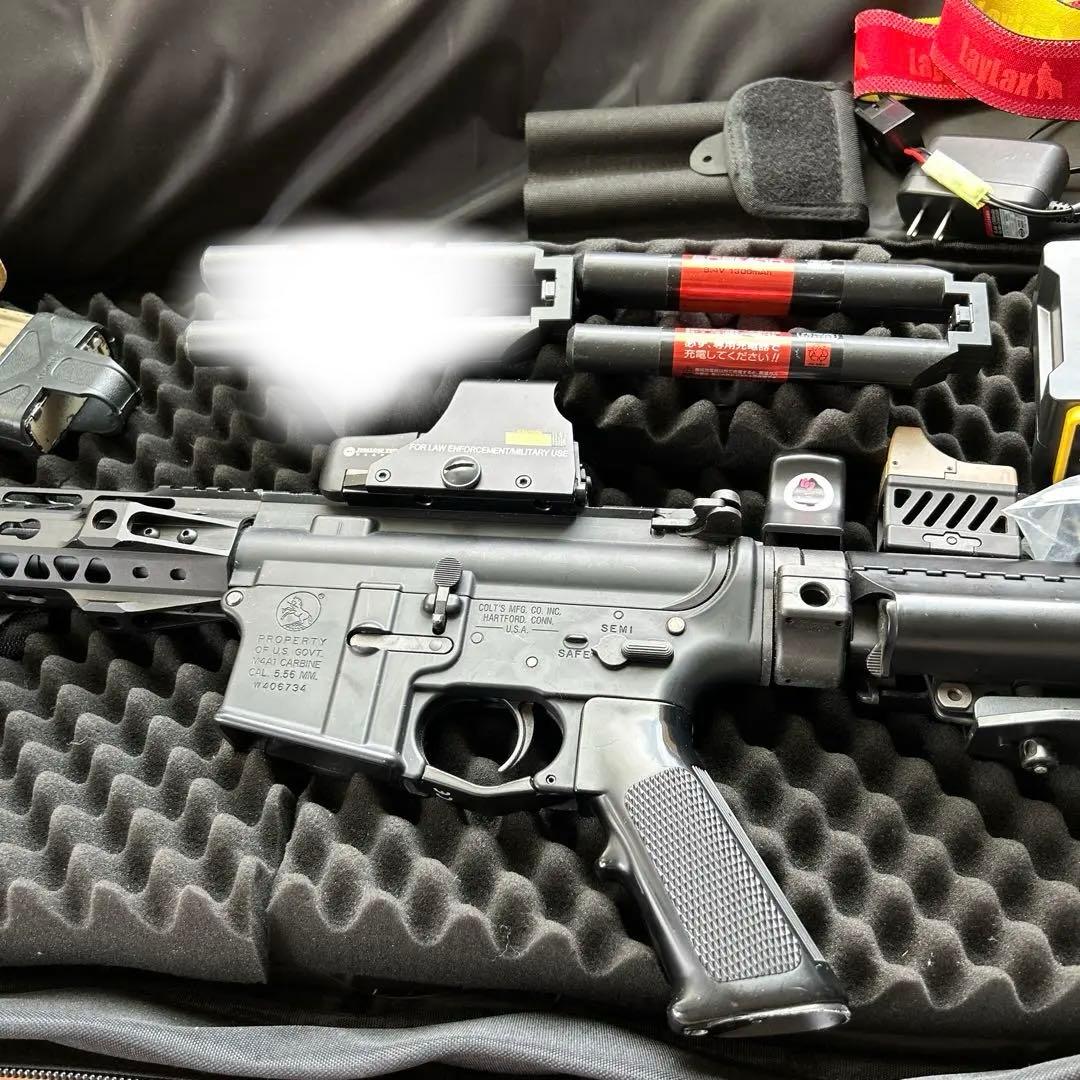 ウ*ル様 東京マルイ　次世代　m4カスタム　トイガン ブラック カスタムパーツ付