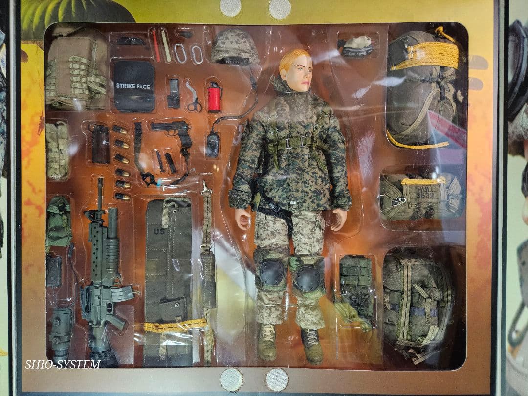 【未使用品】ホットトイズ 1/6 アメリカ海兵隊 女性兵士