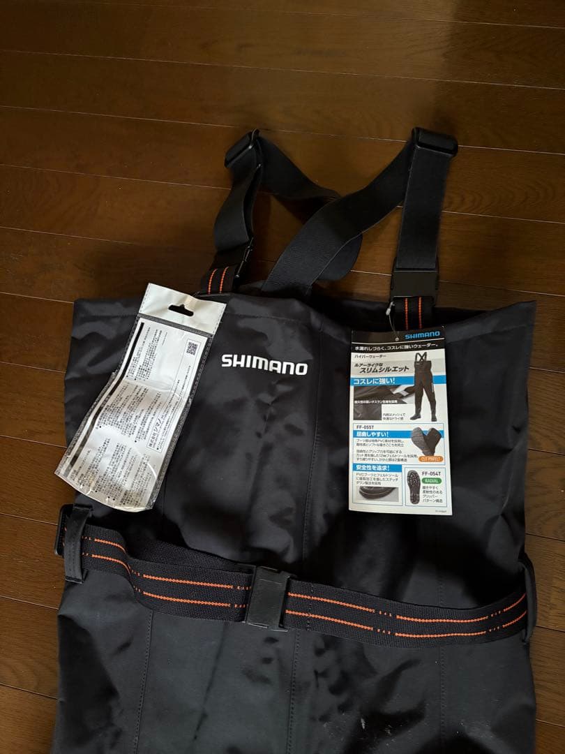 【新品未使用】SHIMANO FF-054T シマノチェストハイウェーダーL 黒