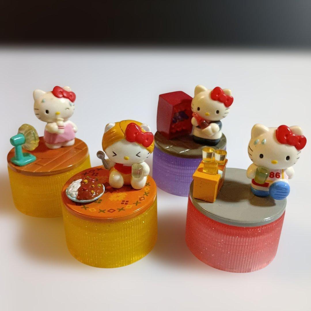 平成レトロ★ハローキティ★ ★ペットボトルキャップ 4個セット