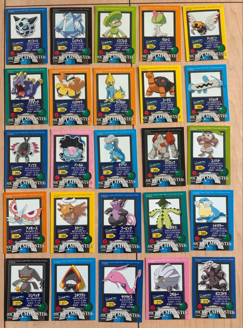 【超貴重品】ポケモンキッズシール・アドバンスジェネレーション８８種８８枚のセット