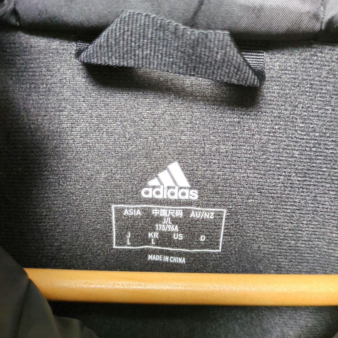 adidas アディダス ベンチコート ロングコート 黒 L