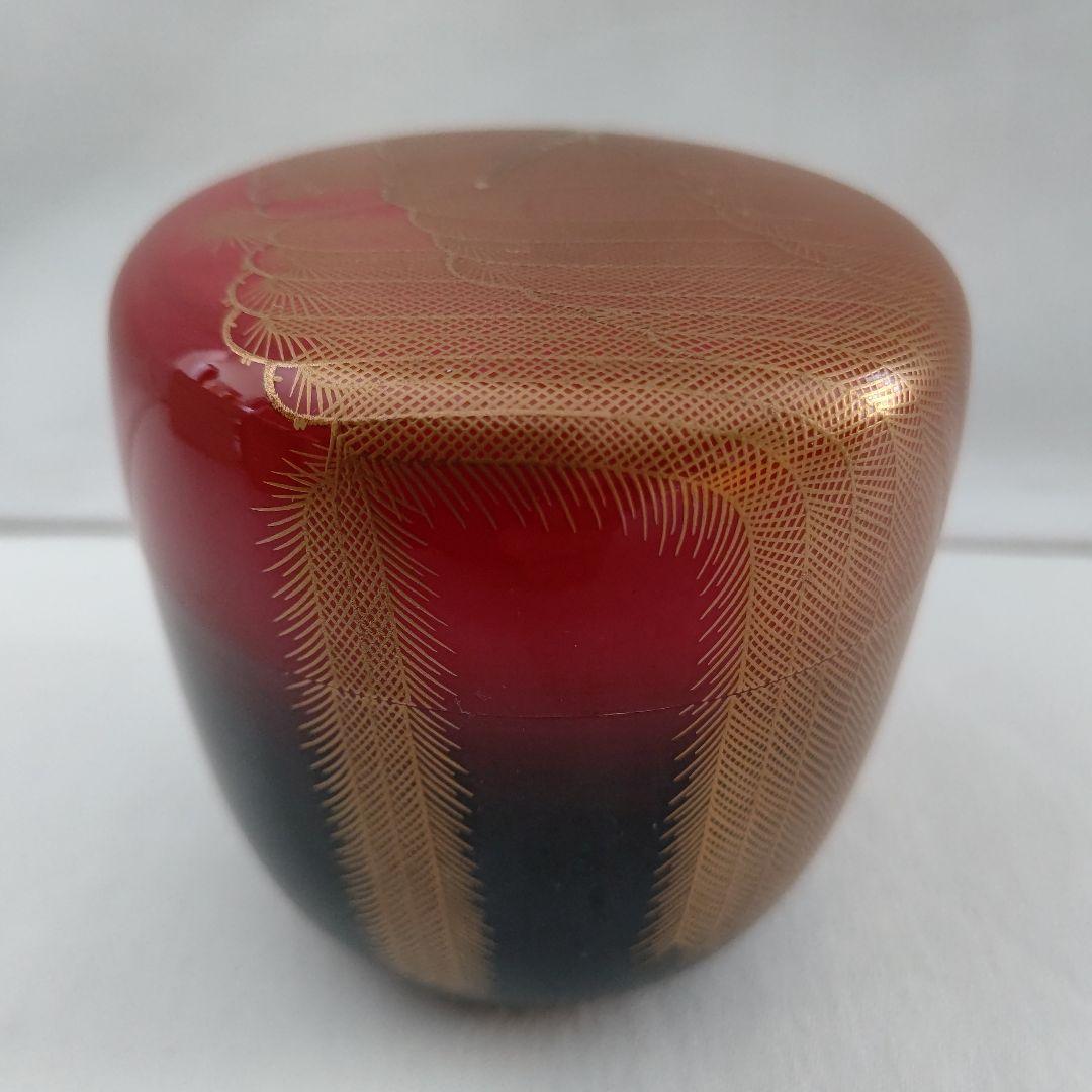 柳 蒔絵 棗 細井正峰(正雄)作 茶道具