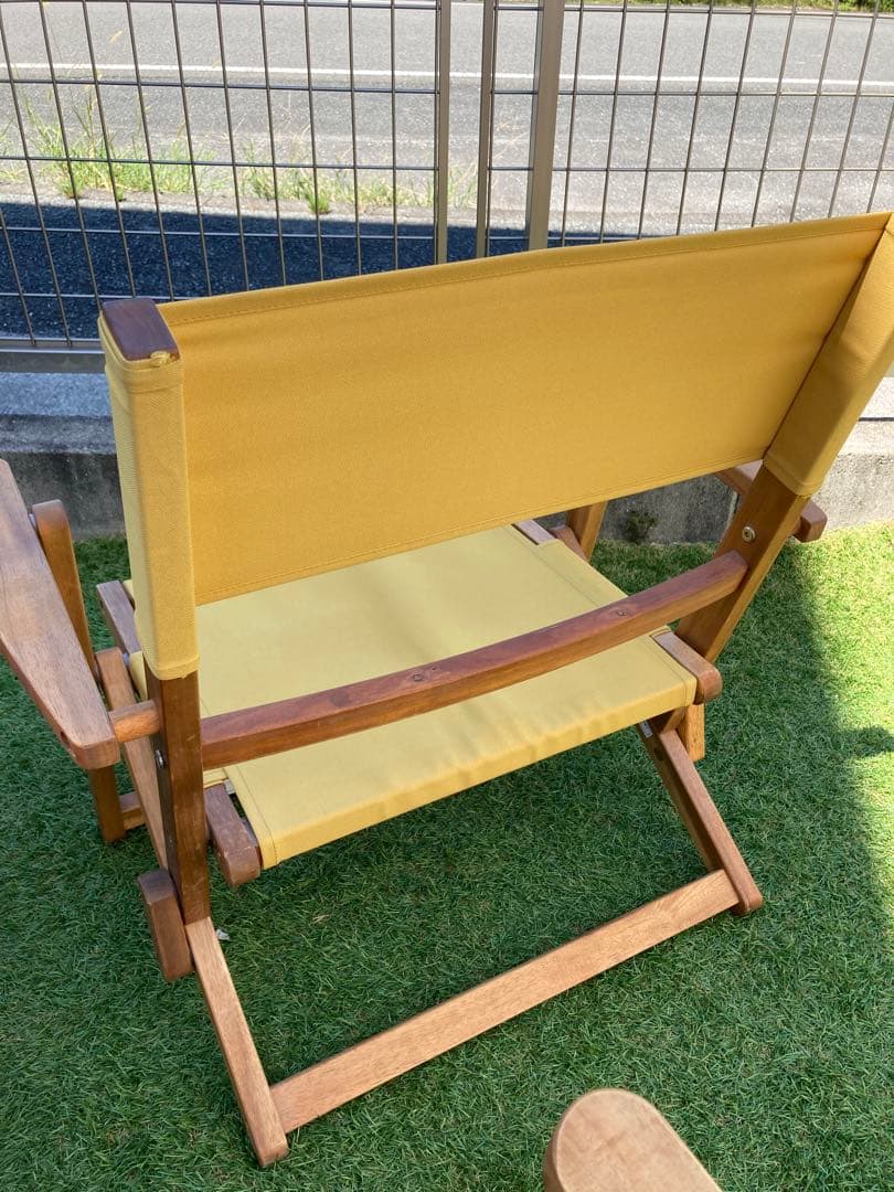 アウトドアチェア　4脚セット　キャンバス生地