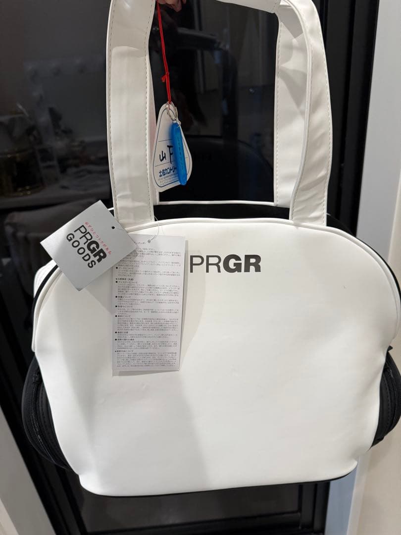 PRGRゴルフバッグ　山下美夢有プロ直筆サイン付 新品未使用　タグ付き