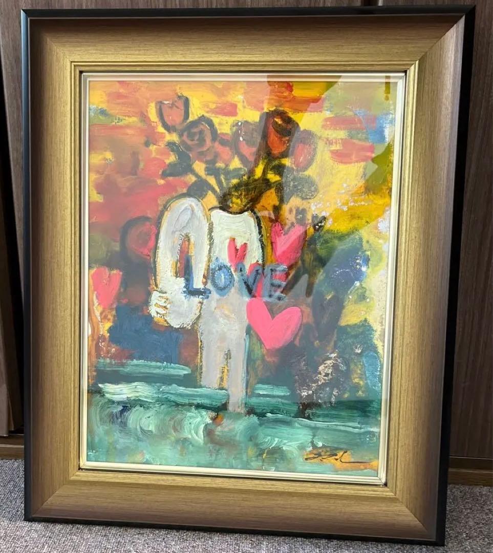 田中拓馬　Takuma Tanaka 油彩　原画 『バイバイまたこんにちわ』