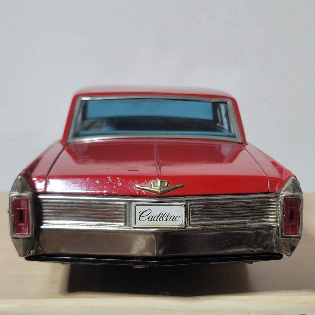 野村トーイ ブリキ 特大キャデラック赤 65cm