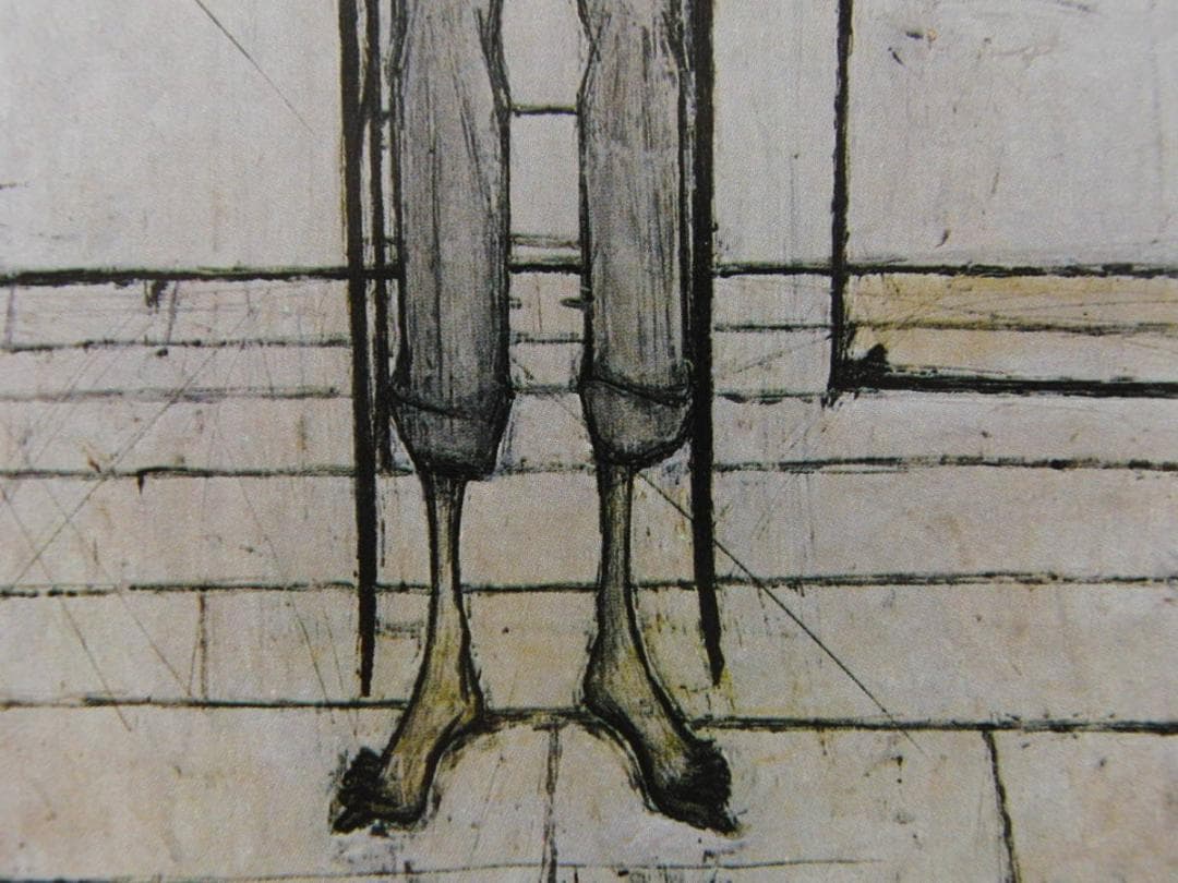 ベルナール・ビュッフェ【Homme assis dans l'atelier】