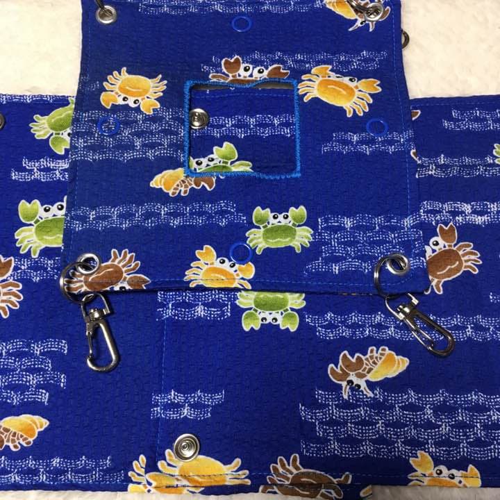 モモンガハウス (カニ柄) 夏仕様  涼しい夏生地を使用❗️ 1450円