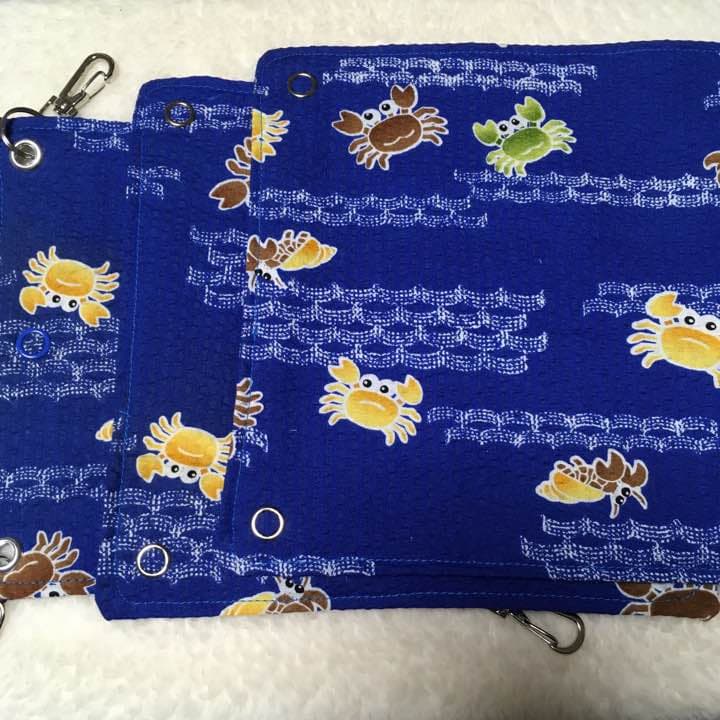 モモンガハウス (カニ柄) 夏仕様  涼しい夏生地を使用❗️ 1450円