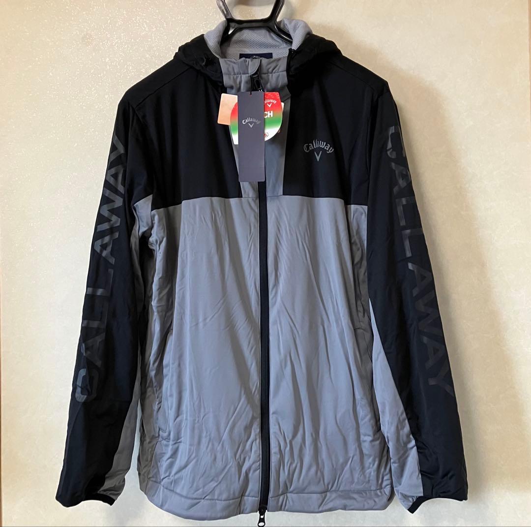キャロウェイ ふんわり裏地 中綿風 フーディ 未使用タグ付L、ストレッチ防風撥水