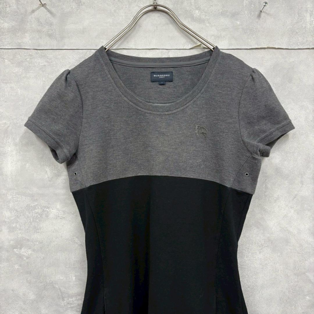 BURBERRY GOLF 切り替えし スウェットワンピ　日本製 N2013