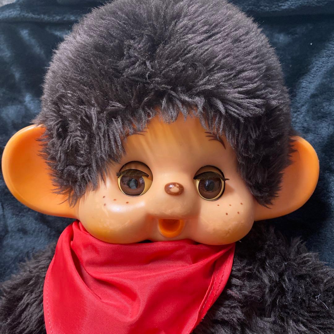 モンチッチ ぬいぐるみ 大きいサイズ 赤いスカーフ付き