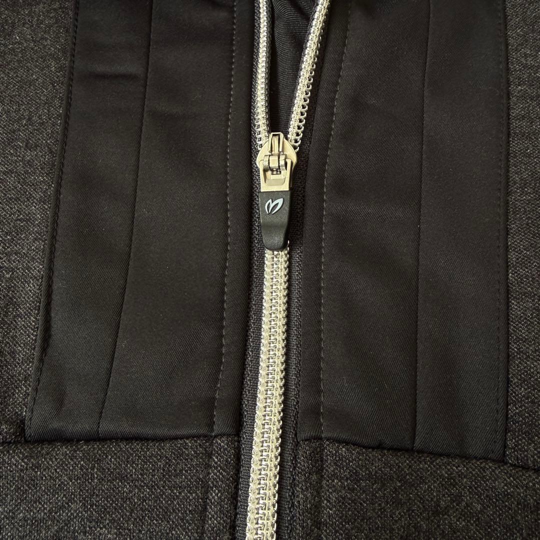 マスターバニー　ジャケット　ブルゾン　M〜L相当　黒　ダークグレー　ニット　4