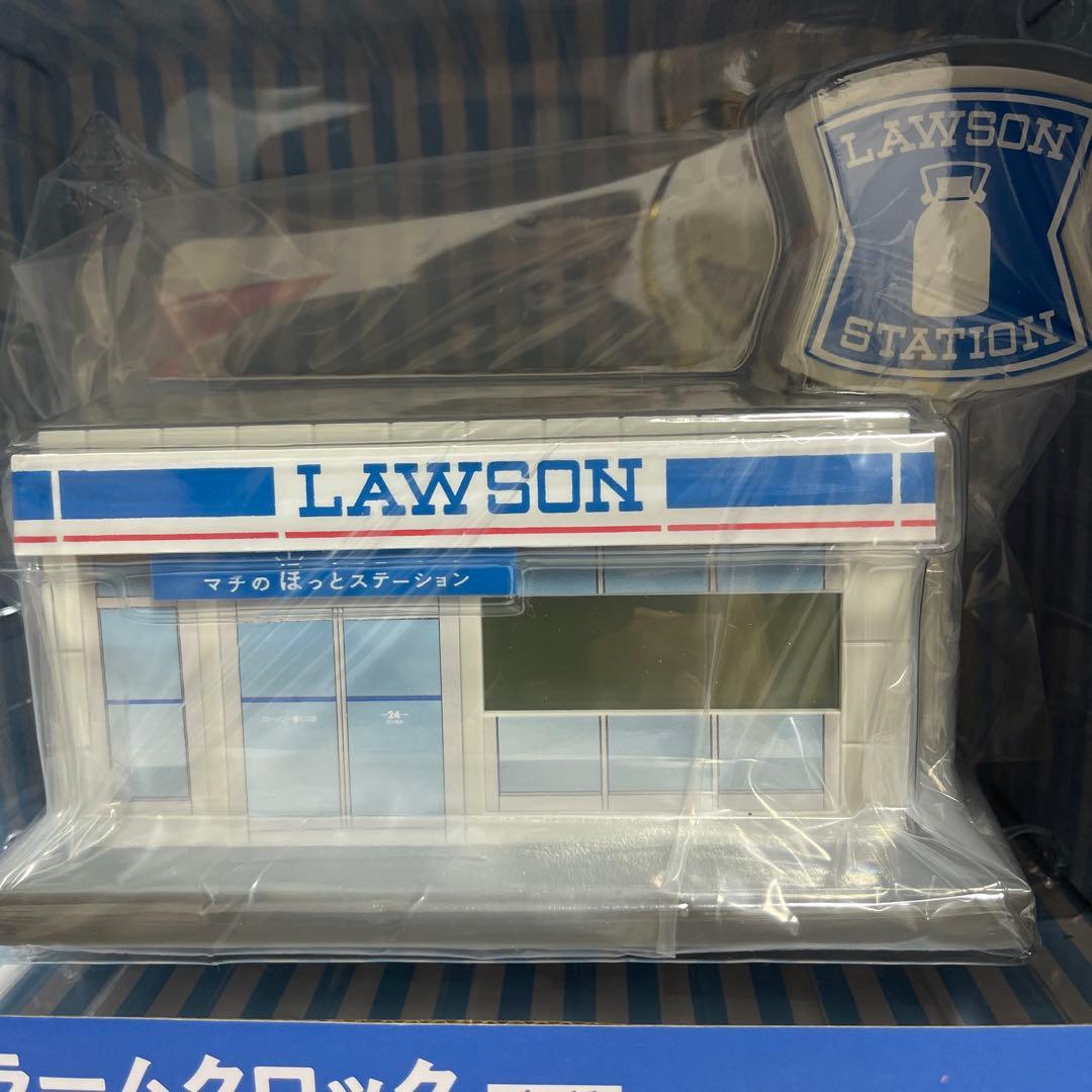 ローソン一番くじ　Ａ賞アラームクロック＆牛乳瓶型グラス＆グラス＆ローソンぽん太