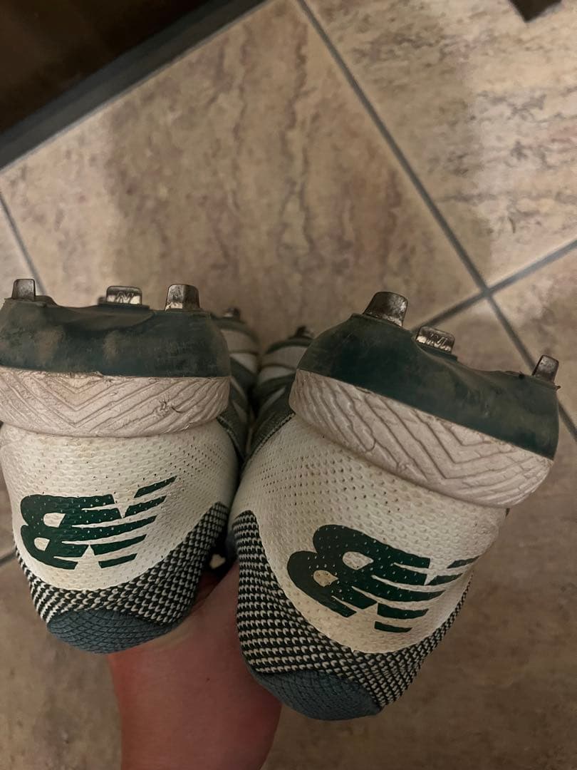 ニューバランス NB 野球 スパイク グリーン×ホワイト 28cm