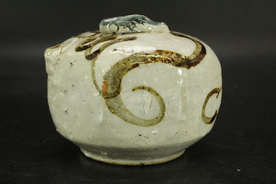 李朝 鉄絵 水滴 文房具(ZE542)