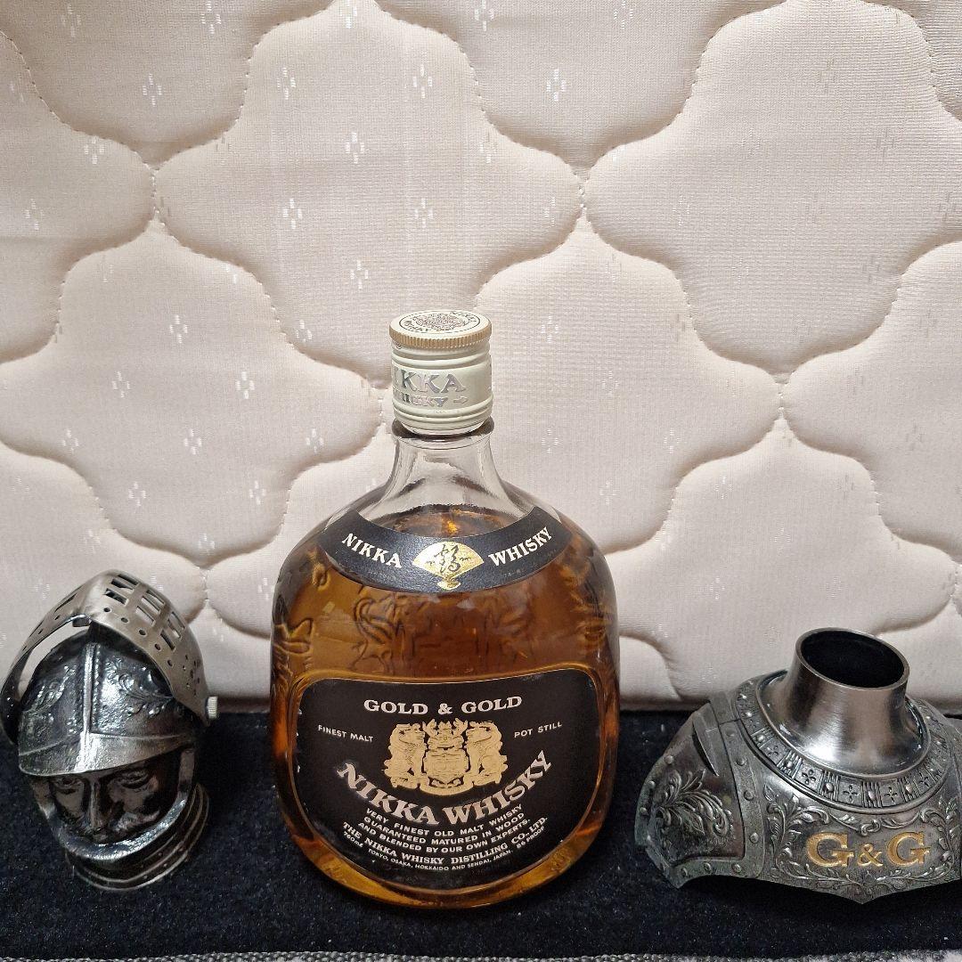 最終値下げ　未開栓ニッカウイスキー　gold&gold　騎士　レトロ　古酒　希少