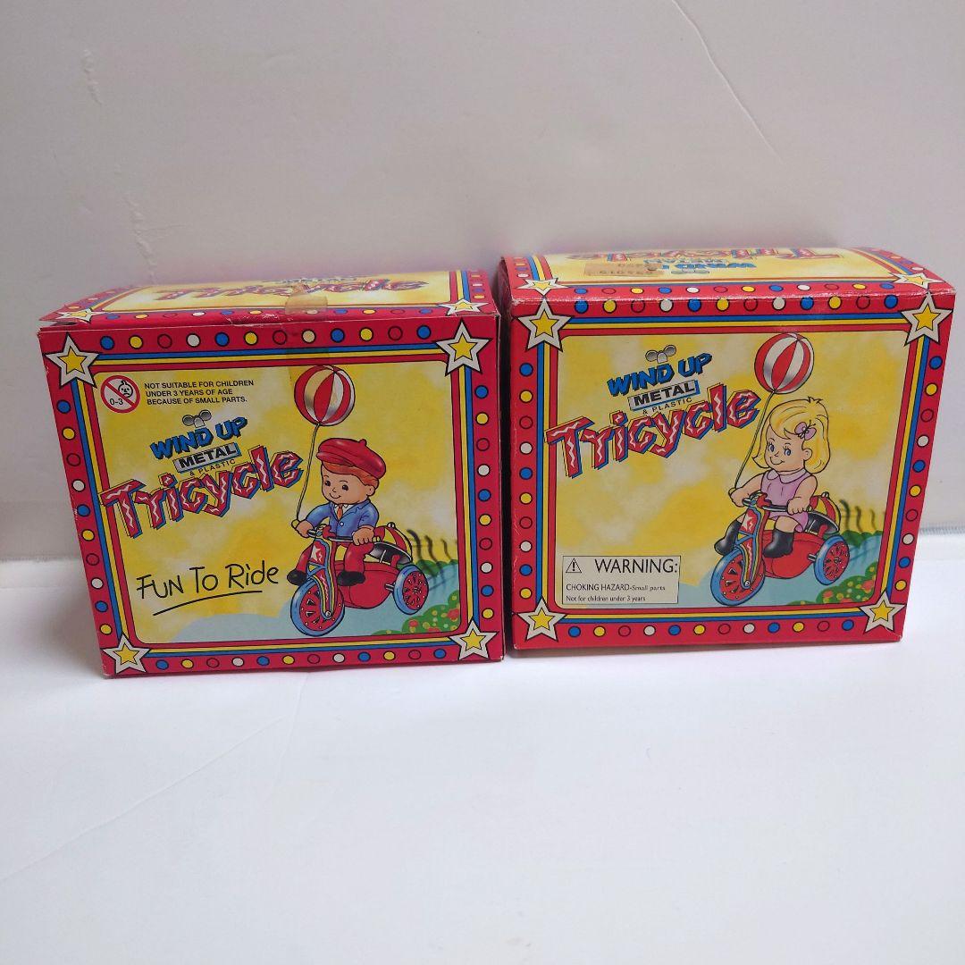 WIND UP L TRICYCLE 　男の子と女の子のペアセット