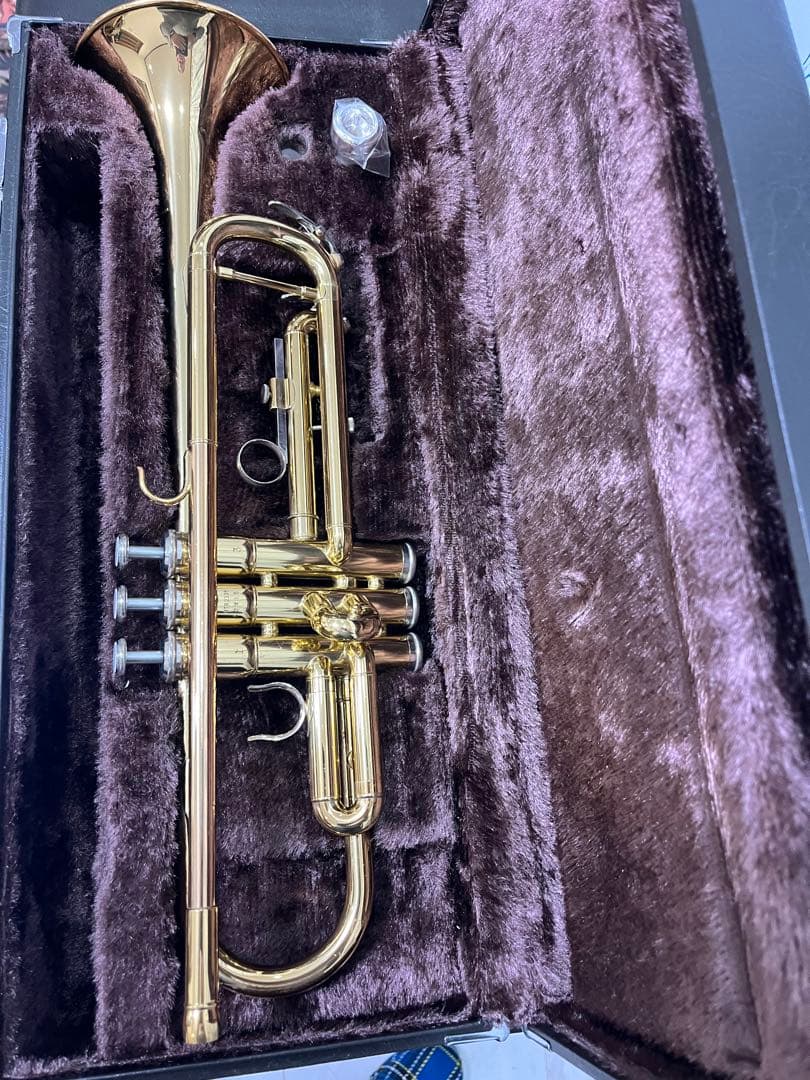 ゴールド トランペット 3バルブ ケース付き