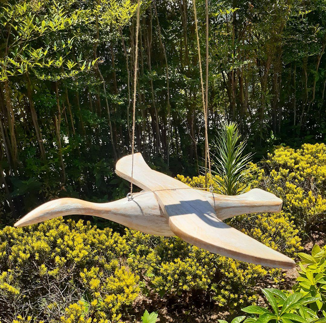 木製　フライングバード　2羽セット