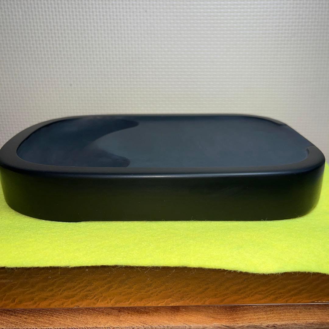 ⭕️雄勝硯　2kg超の大型特殊硯　木製蓋付き　墨持ち良い　美形美品