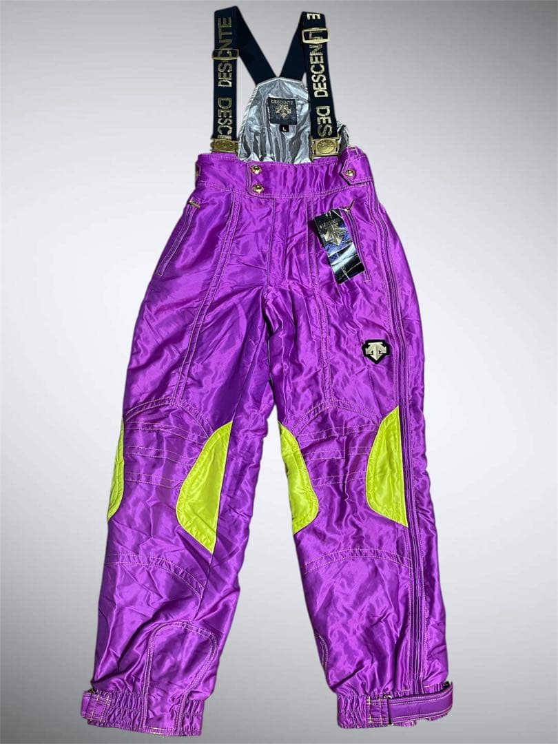 DESCENTE スキーウェアセット 紫/緑