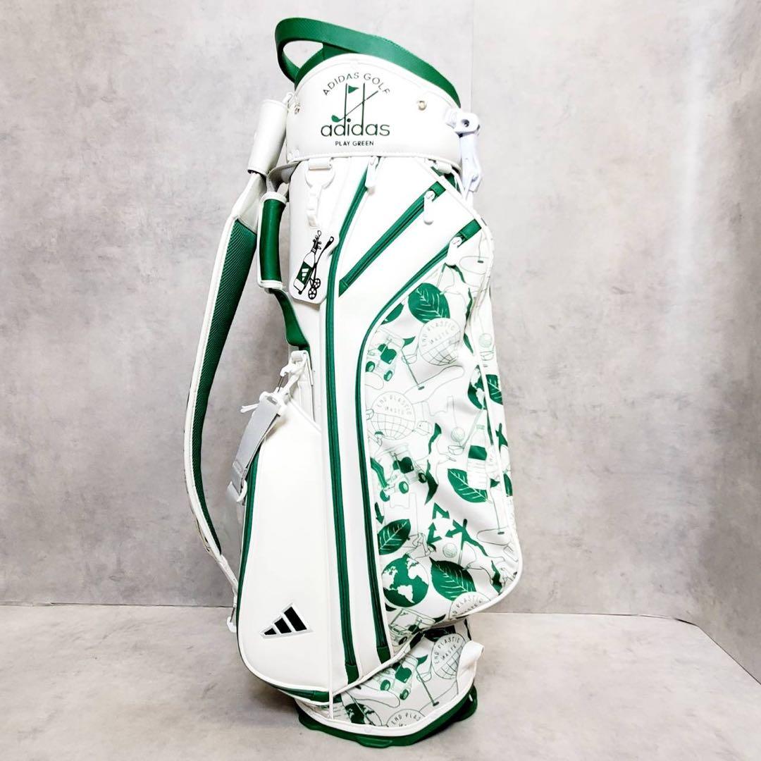 アディダス PLAY GREEN グラフィック スタンド式 キャディバッグ