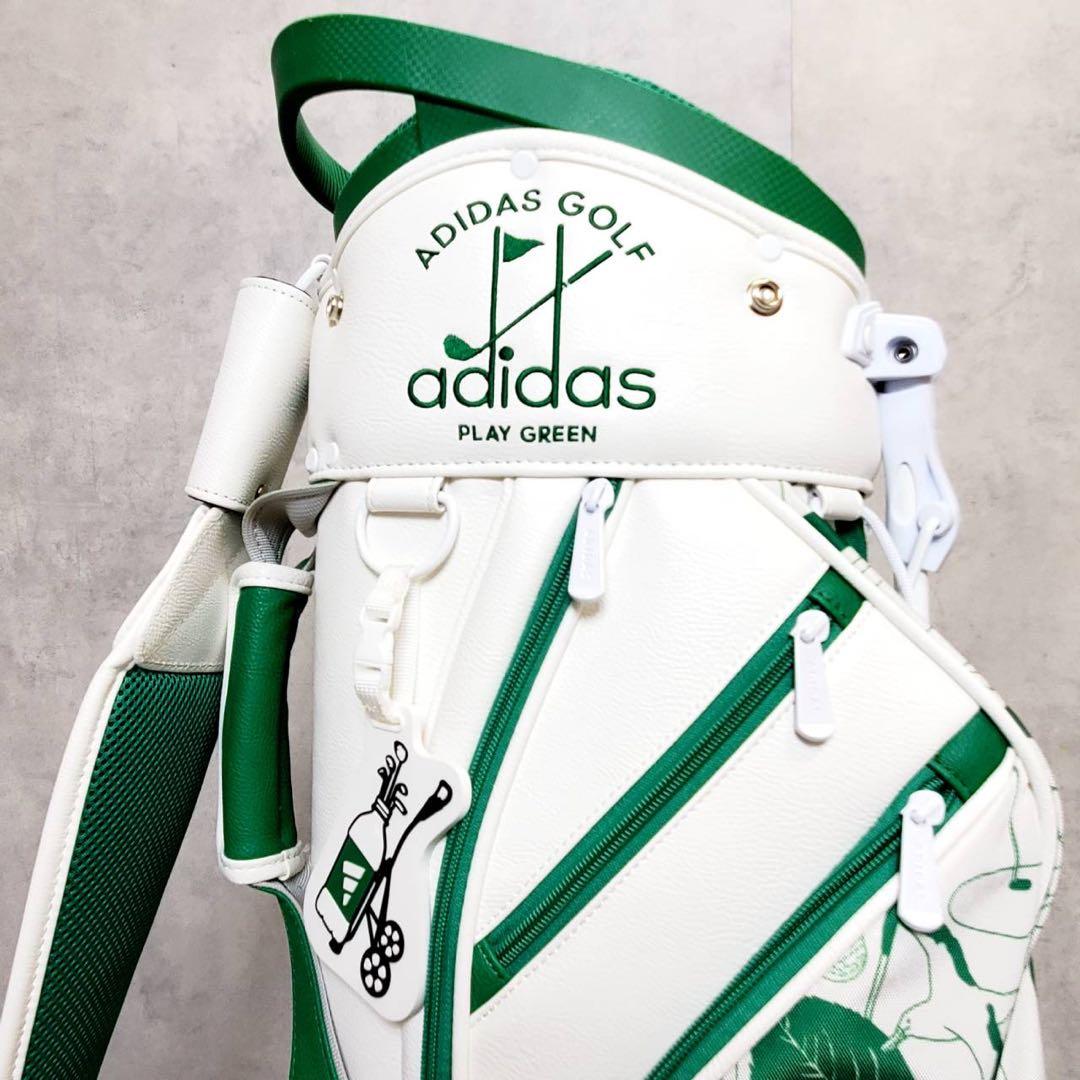 アディダス PLAY GREEN グラフィック スタンド式 キャディバッグ