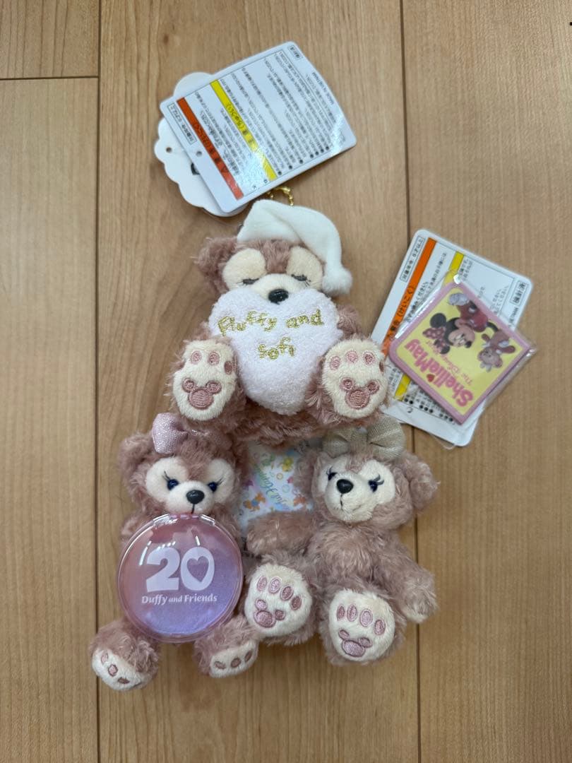 東京ディズニーシー カラフルハピネス ぬいぐるみ チャーム シェリーメイ セット