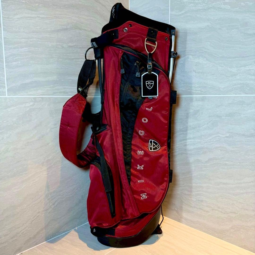 NIKE キャディバッグ　ワインレッド　軽量