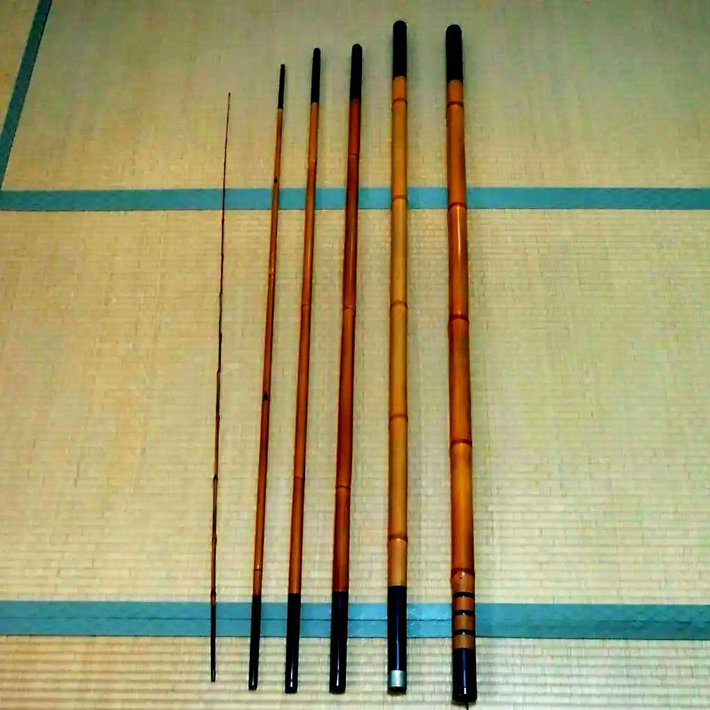 鮎友釣り用竿 (竹製)
