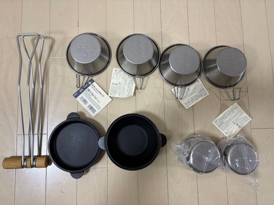 新品 スノーピーク チタンシェラカップ マグ コロダッチポット リフター セット