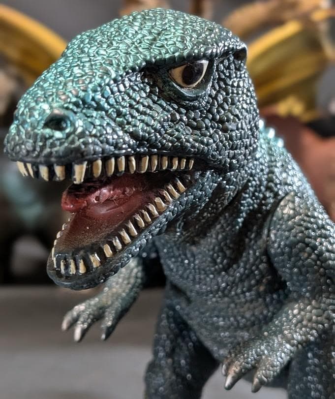 昭和ゴジラ・キングギドラ・ゴロザウルス・バラゴン他（バンダイ）ソフビ７体セット