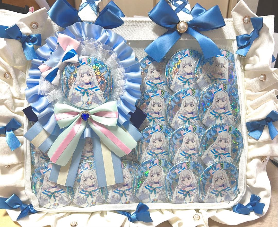 キュアニャミー ザッカマート痛バA4+缶バッジ25個+ロゼット