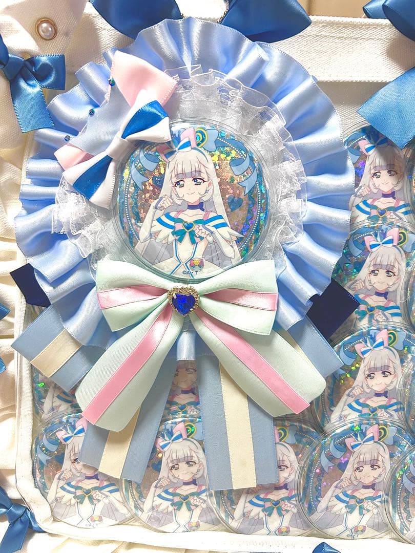 キュアニャミー ザッカマート痛バA4+缶バッジ25個+ロゼット